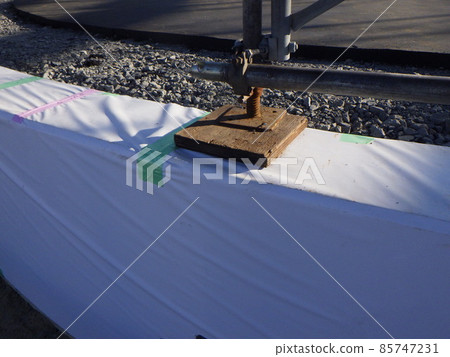 Floor board for scaffolding assembly work, wood edge, wood edge, copper base jack 85747231
