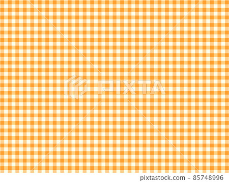 Gingham check background material pattern seamless pattern bright orange (1) 85748996