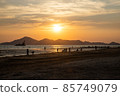 釜山多大浦海灘日落 85749079