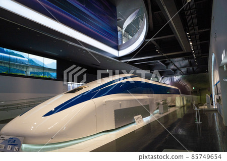 Linear motor car exhibited at Yamanashi Prefectural Linear Tour Center Linear motor car exhibited at Yamanashi Prefectural Linear Tour Center 85749654