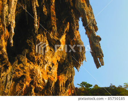 The rocks at Phra Nang beach on Railay island, Krabi, Thailand The rocks at Phra Nang beach on Railay island, Krabi, Thailand 85750185