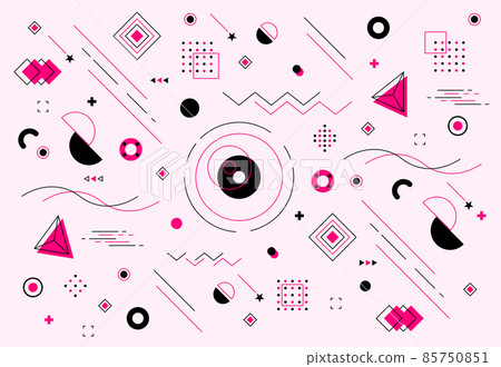 Minimal graphic design cover template with geometric shapes and lines. Colorful geometric background. Vector illustration Minimal graphic design cover template with geometric shapes and lines. Colorful geometric background. Vector illustration 85750851