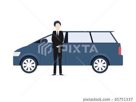 Illustration material of driver, driver, transfer, corpse transportation Illustration material of driver, driver, transfer, corpse transportation 85751337