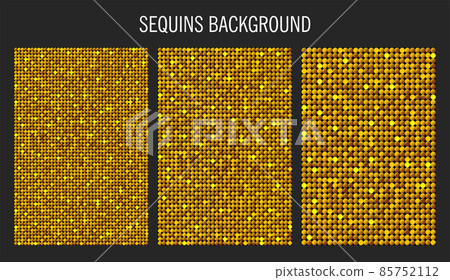 3 posters template made gold sequins or glitters - Stock Illustration ...