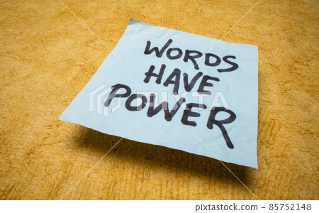 words have power reminder note 85752148