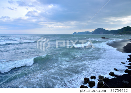 Coastal scenery near Funbe Falls Northern image Funbe, Hiroo-cho, Hokkaido 85754412