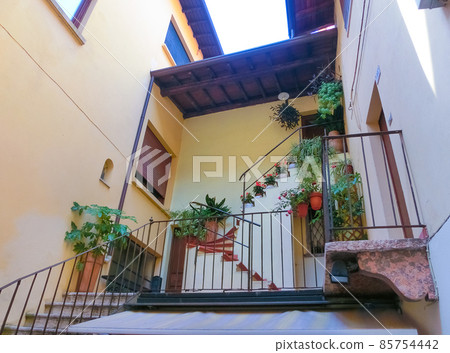 The town on Lake Garda in The town on Lake Garda in 85754442