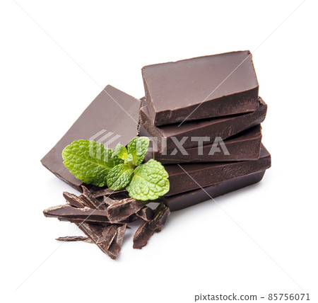 Dark chocolate with mint Dark chocolate with mint 85756071
