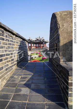 Banghwasuryujeong as seen from Bukammun Gate 85756561