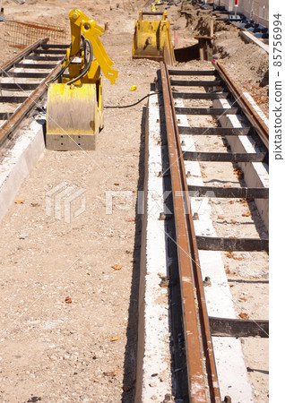train tram road works 85756994