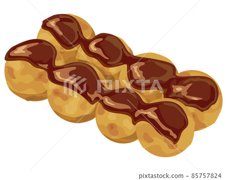 Takoyaki with only sauce 85757824