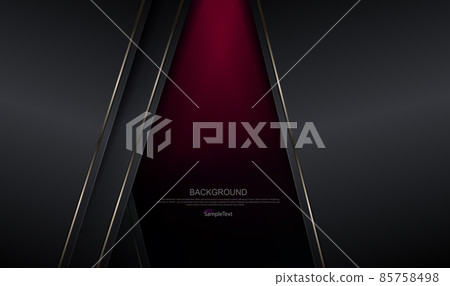 Abstract composition with a dark pink gradient, straight gray curtains with a border Abstract composition with a dark pink gradient, straight gray curtains with a border 85758498
