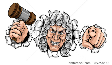 Judge Cartoon Character 85758558