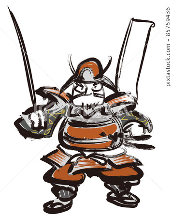 Front-facing color armor warrior Front-facing color armor warrior 85759436