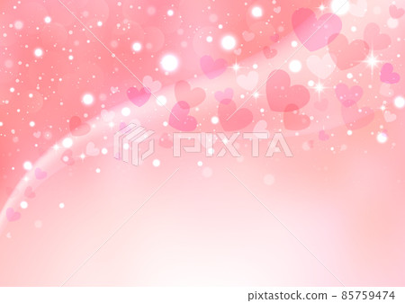 Illuminated background of glitter heart Valentine (white day version is also available) 85759474