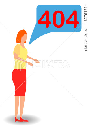 Unhappy woman, mistake, remember error. Forget, bad memory. Human emotion and body language concept illustration in flat style Unhappy woman, mistake, remember error. Forget, bad memory. Human emotion and body language concept illustration in flat style 85761714