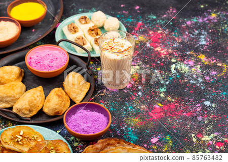 Gujiya Indian food for Holi festival Gujiya Indian food for Holi festival 85763482