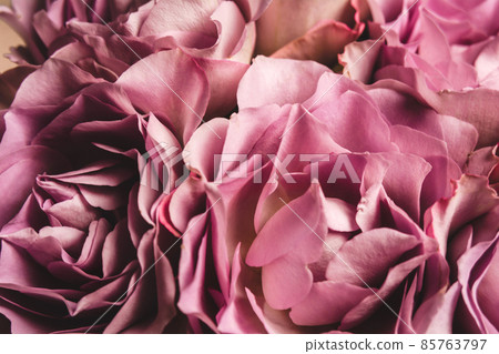 Beautiful bouquet of flowers for a festive background. Natural texture, copy space 85763797