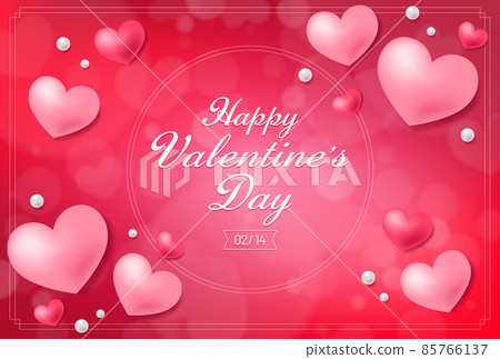 Valentine (pink background with letters) 85766137
