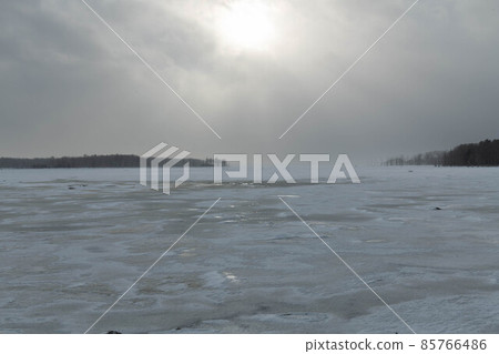 Notsuke Peninsula in the midwinter Notsuke Peninsula in the midwinter 85766486