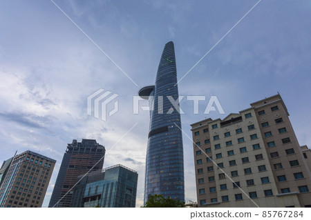 View of modern high-rise buildings Bitexco Financial Tower in Ho Chi Minh City, Vietnam 85767284