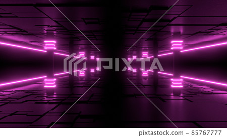 VJ Tunnel DJ Neon Corridor Purple Pillar [There is another Ver] 85767777