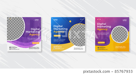 Digital business marketing social media post template. Digital business marketing social media post template. 85767933