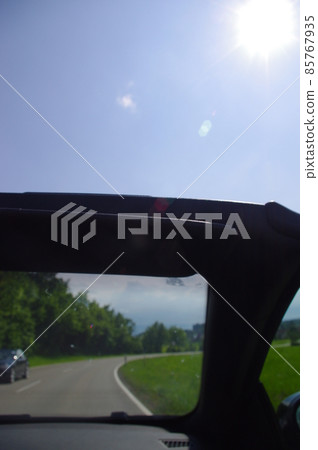 Cabriolet car interior Cabriolet car interior 85767935