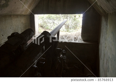 Ogasawara Islands / Battlefield of Chichijima ・ High-angle gun of the Navy's 5th battery (Yoakeyama) 85768913