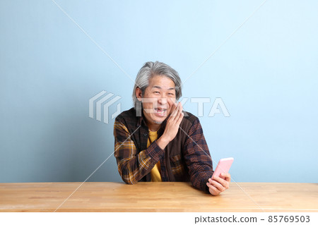 Man with Smart Phone 85769503