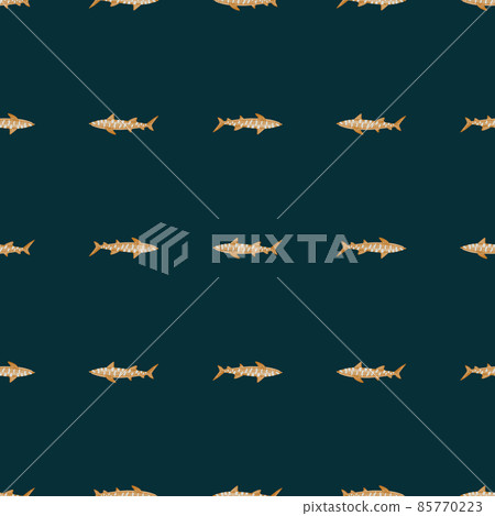 Leopard shark seamless pattern in scandinavian style. Marine animals background. Vector illustration for children funny textile. Leopard shark seamless pattern in scandinavian style. Marine animals background. Vector illustration for children funny textile. 85770223