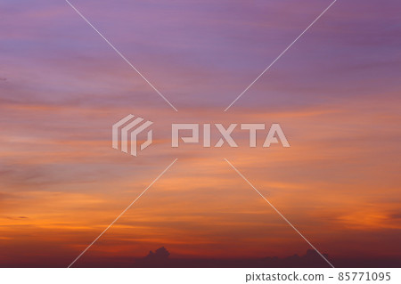 Twilight sky with clouds in the sun rises. 85771095