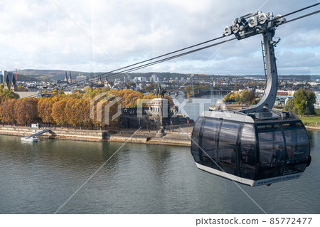 The German Corner in Koblenz, Germany, where river Rhein and Mosel meet. This is an important symbol of the unification of Germany The German Corner in Koblenz, Germany, where river Rhein and Mosel meet. This is an important symbol of the unification of Germany 85772477
