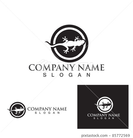 Lizard animals logo and symbols vector temlate 85772569