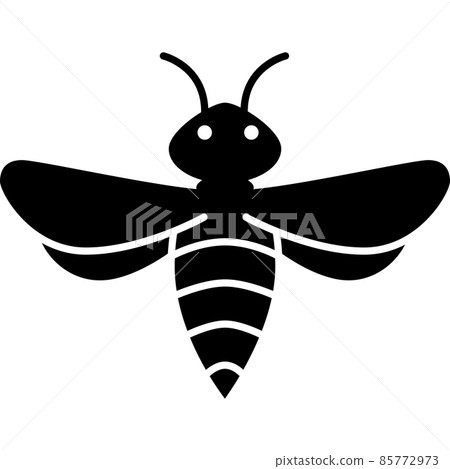 Bee Insect Glyph Icon Vector Bee Insect Glyph Icon Vector 85772973