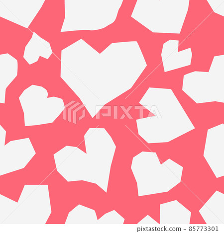 Seamless pattern of abstract geometric hearts -... - Stock Illustration ...