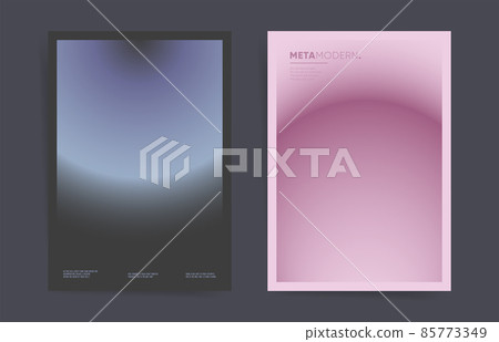 Gradient postmodern art poster cover design collection. Brochure template set layouts with blur digital swiss gradient. Vector geometric space a4 background. Black and pink colors. Gradient postmodern art poster cover design collection. Brochure template set layouts with blur digital swiss gradient. Vector geometric space a4 background. Black and pink colors. 85773349