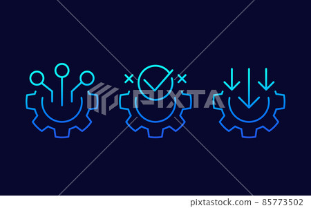integration line icons for web 85773502