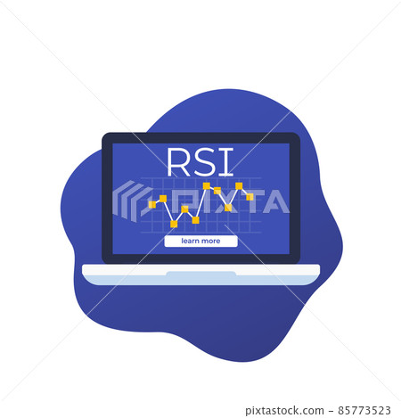 RSI indicator, Relative Strength Index vector art RSI indicator, Relative Strength Index vector art 85773523