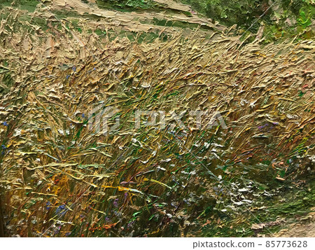 Photo with textural strokes applied to the surface of oil paint. Art. Texture and background Photo with textural strokes applied to the surface of oil paint. Art. Texture and background 85773628
