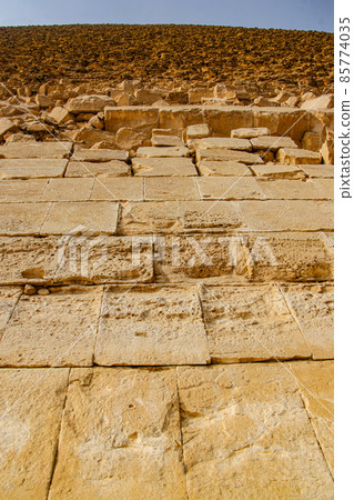 Pink Pyramid of Pharaoh Snofru in Dakhshur 85774035