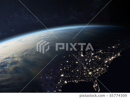Earth at Night - North America. Earth at Night - North America. 85774309