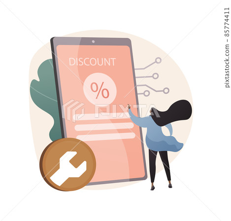 Refurbished device abstract concept vector illustration. 85774411