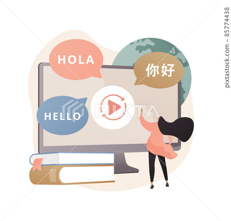 Language translation abstract concept vector illustration. 85774438