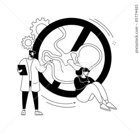 Abortion abstract concept vector illustration. 85774485