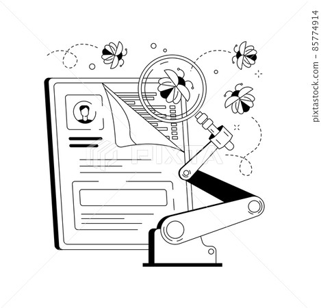 Automated testing abstract concept vector illustration. Automated testing abstract concept vector illustration. 85774914