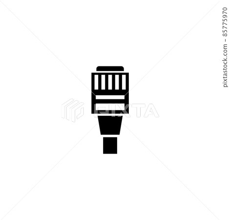 Cat 5 Ethernet Connector, RJ45 Cable. Flat... - Stock Illustration ...