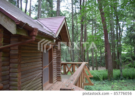 Log house forest landscape Log house forest landscape 85776056