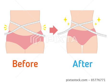 Diet before and after (neck) 85776771