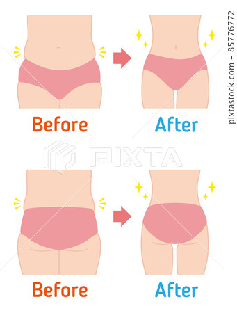 前後飲食（腹部和臀部） 85776772